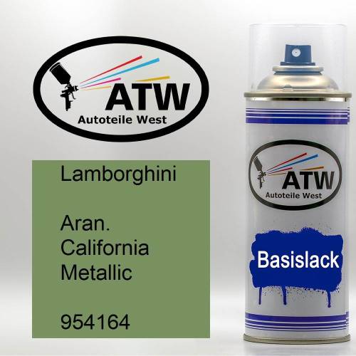 Lamborghini, Aran. California Metallic, 954164: 400ml Sprühdose, von ATW Autoteile West.